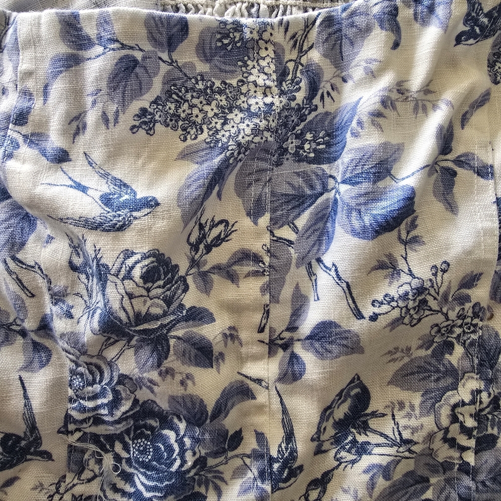Reformation Blue and White Floral Blouse - Picture 3 of 3